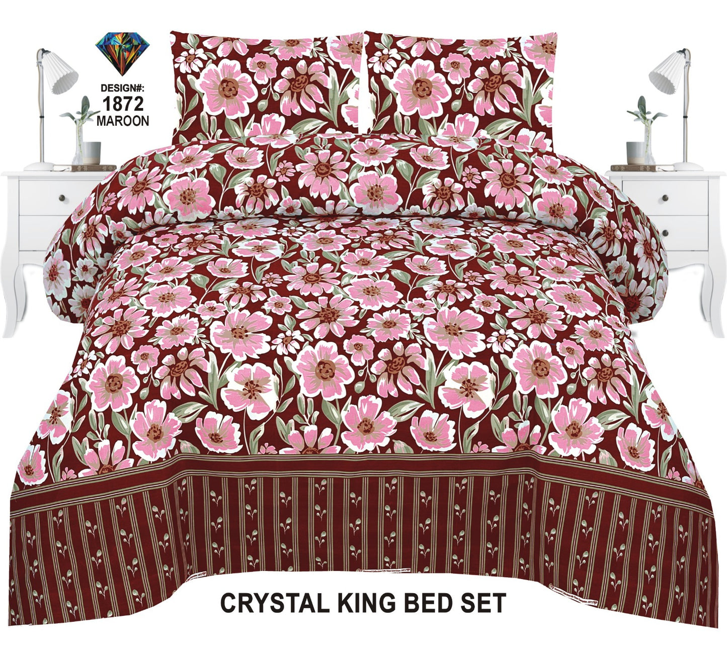 Orignal Diamond 3D-Crystal cotton Bedsheets