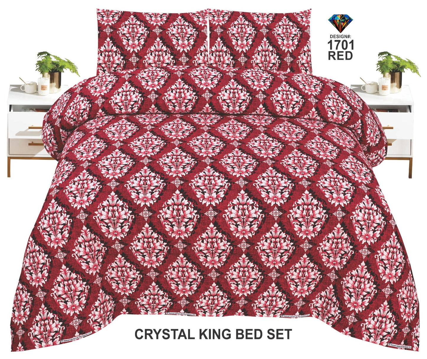 Orignal Diamond 3D-Crystal cotton Bedsheets