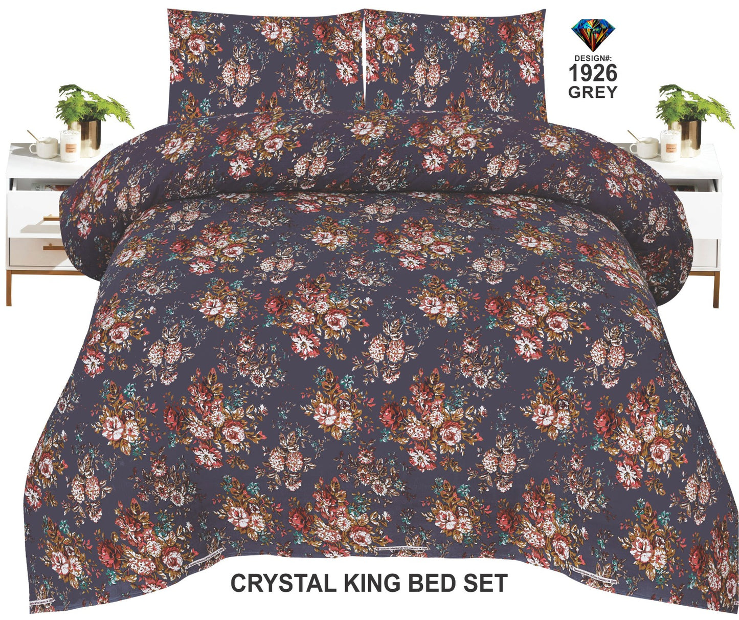 Orignal Diamond 3D-Crystal cotton Bedsheets