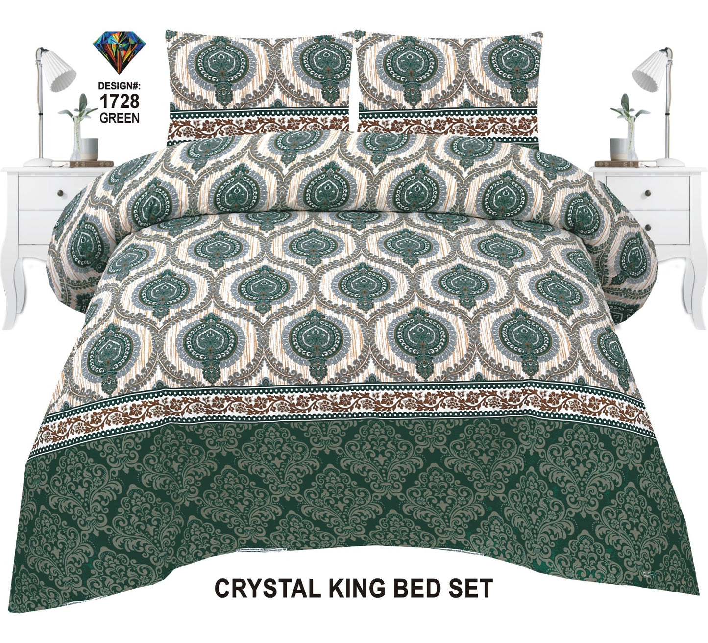 Orignal Diamond 3D-Crystal cotton Bedsheets