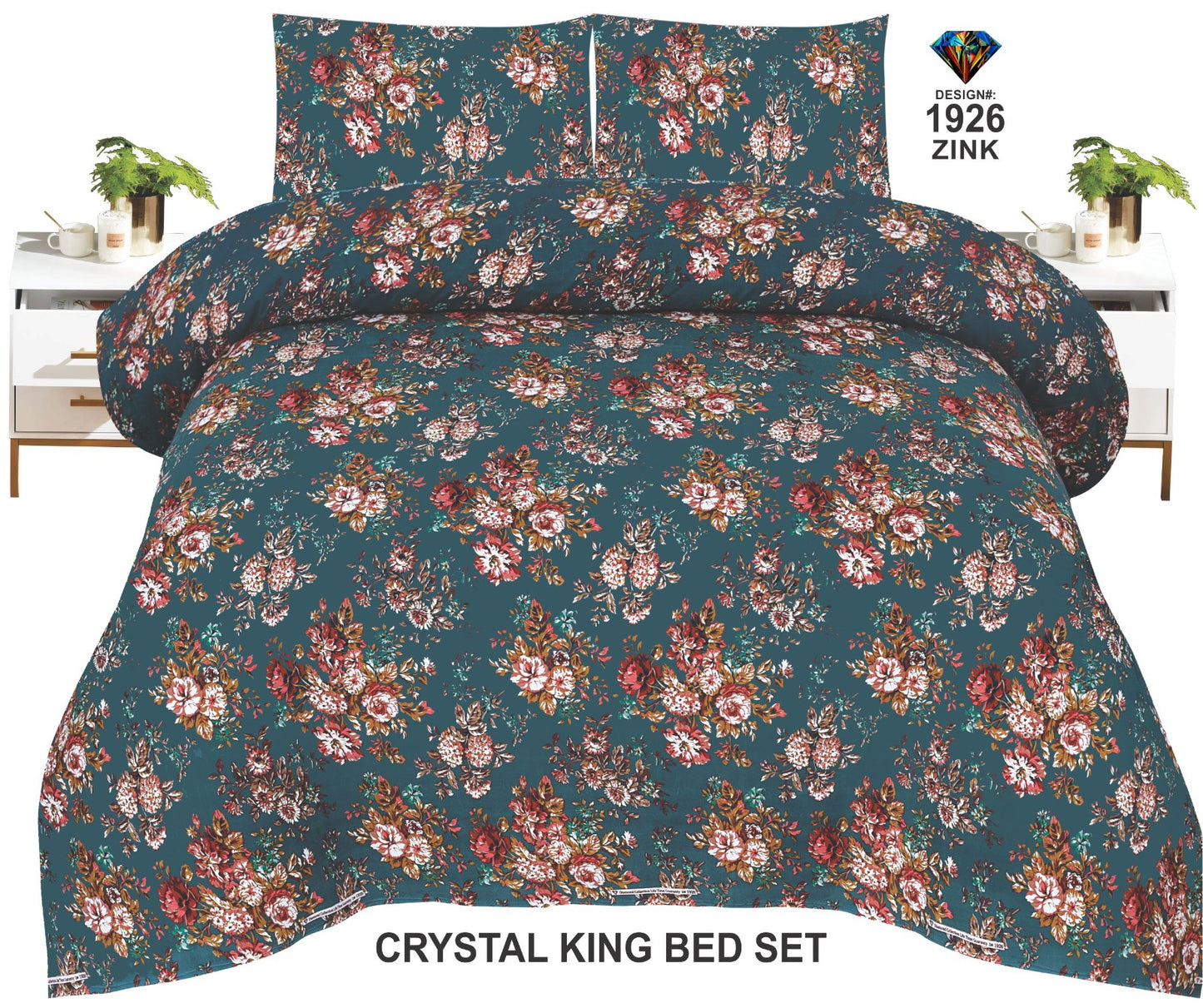 Orignal Diamond 3D-Crystal cotton Bedsheets