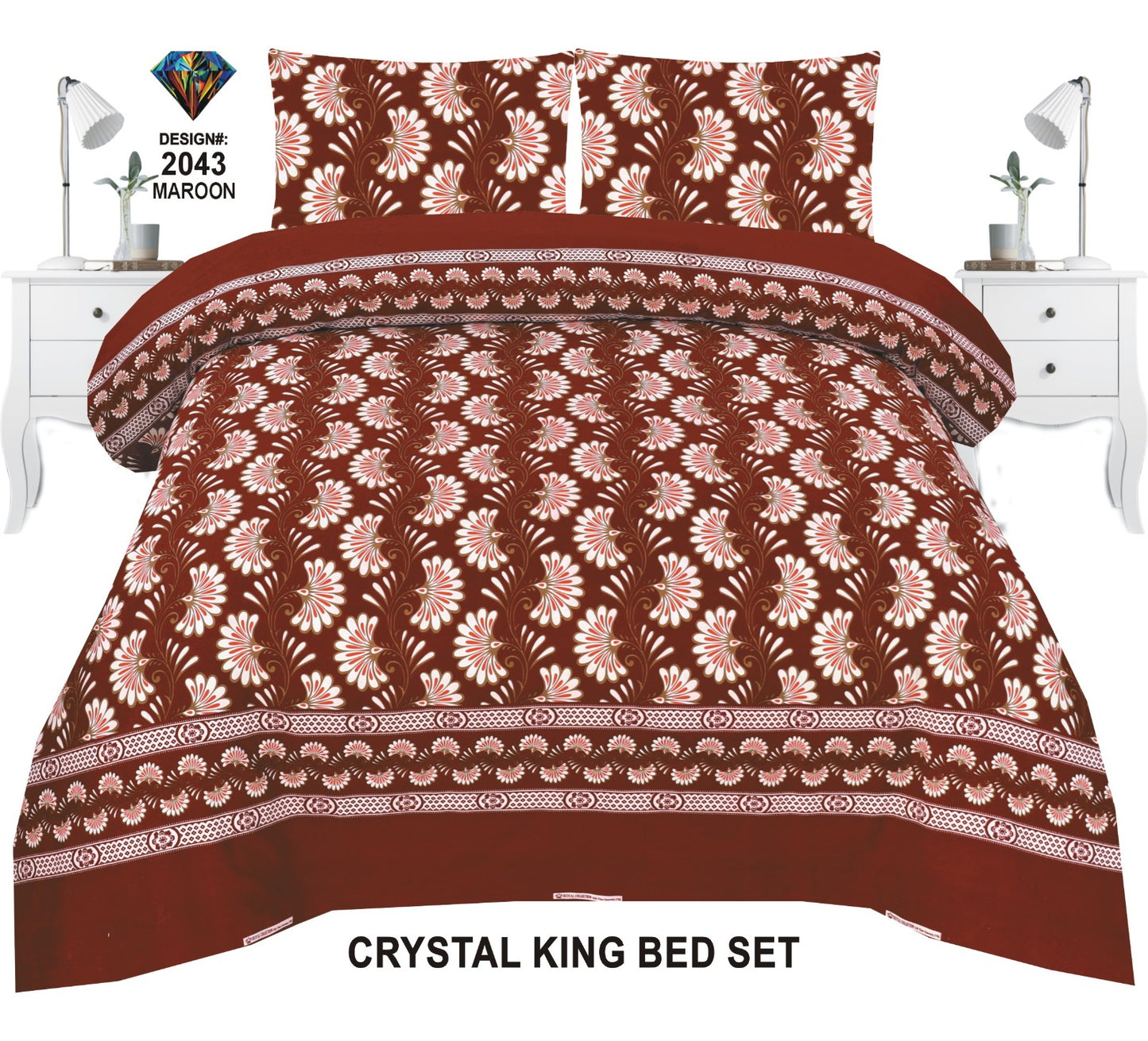 Orignal Diamond 3D-Crystal cotton Bedsheets