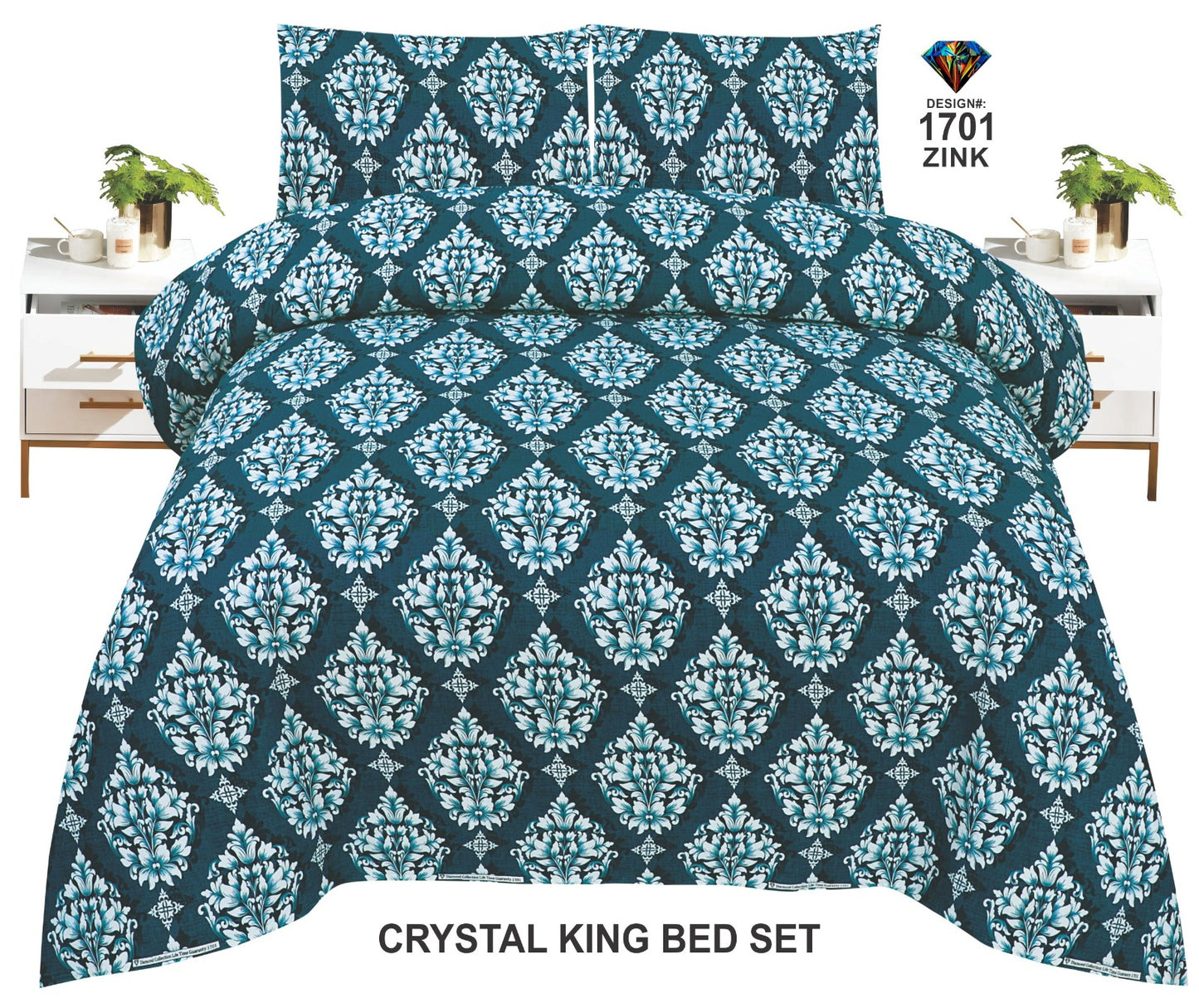 Orignal Diamond 3D-Crystal cotton Bedsheets