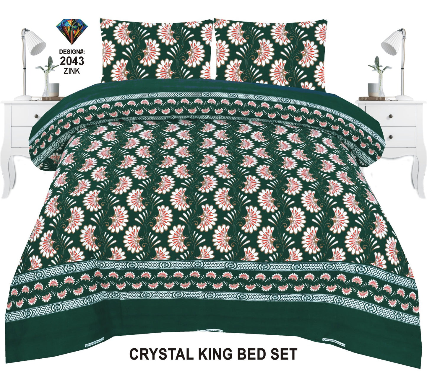 Orignal Diamond 3D-Crystal cotton Bedsheets