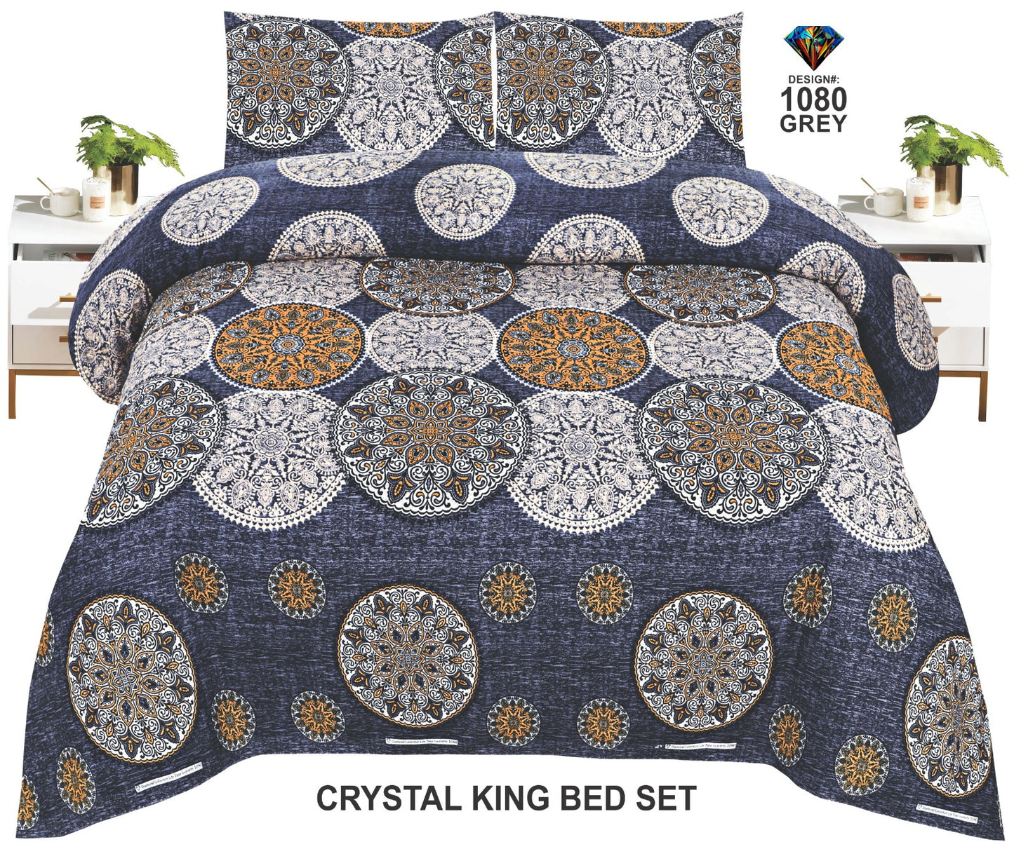 Orignal Diamond 3D-Crystal cotton Bedsheets