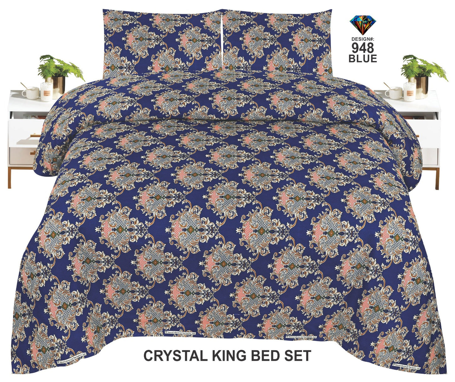 Orignal Diamond 3D-Crystal cotton Bedsheets