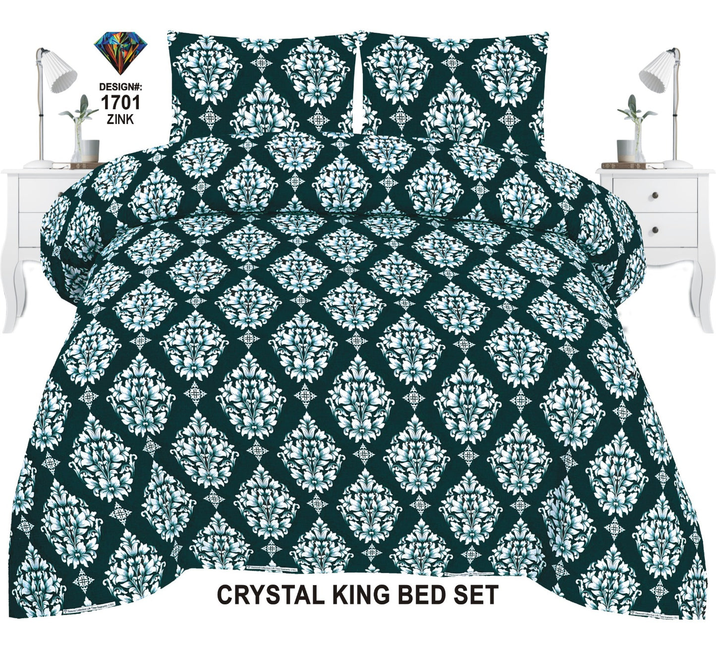 Orignal Diamond 3D-Crystal cotton Bedsheets