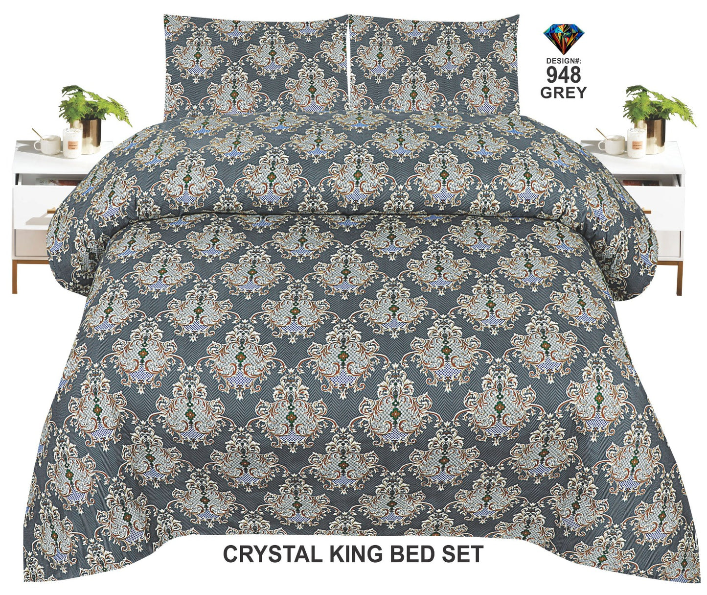 Orignal Diamond 3D-Crystal cotton Bedsheets