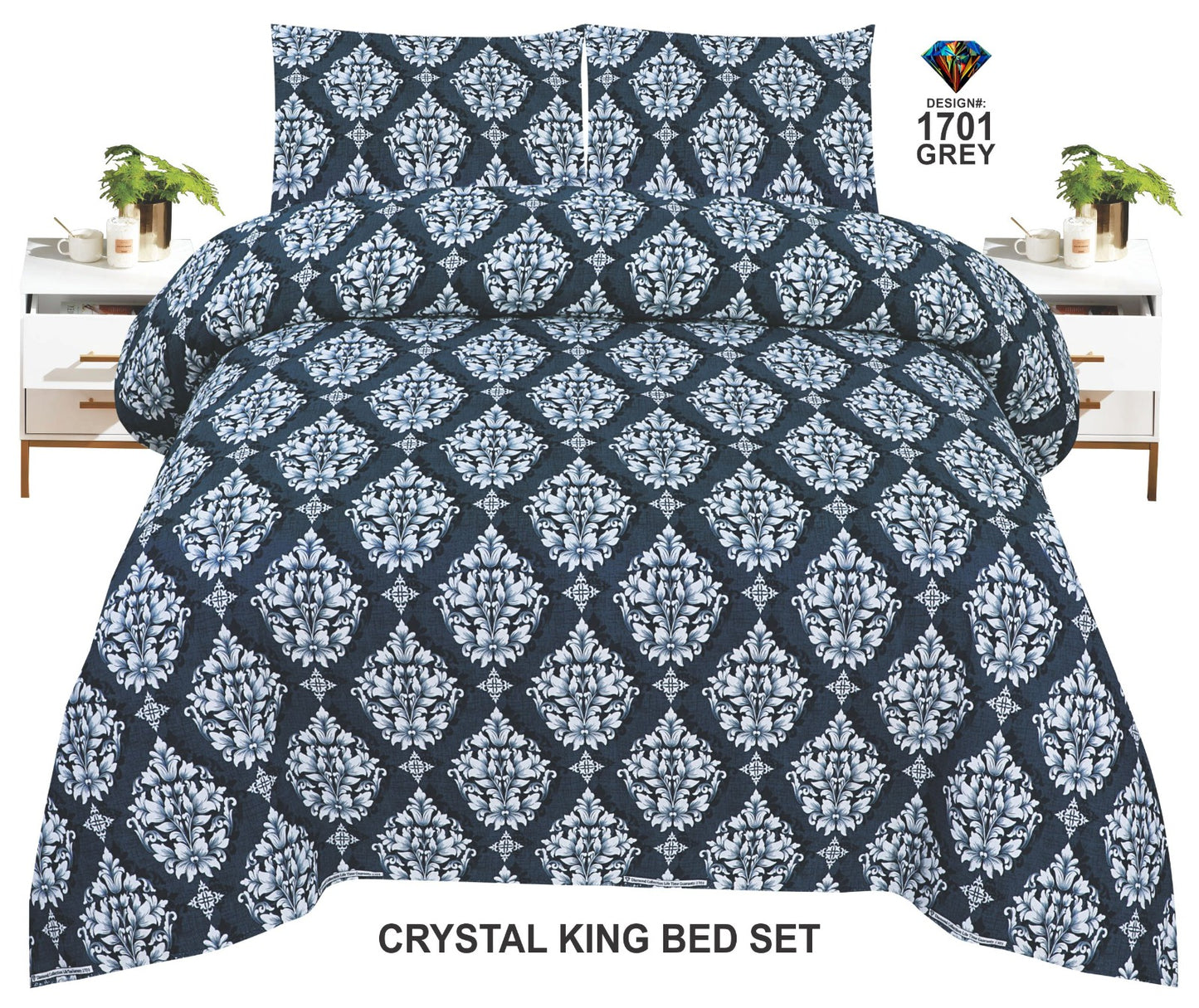 Orignal Diamond 3D-Crystal cotton Bedsheets