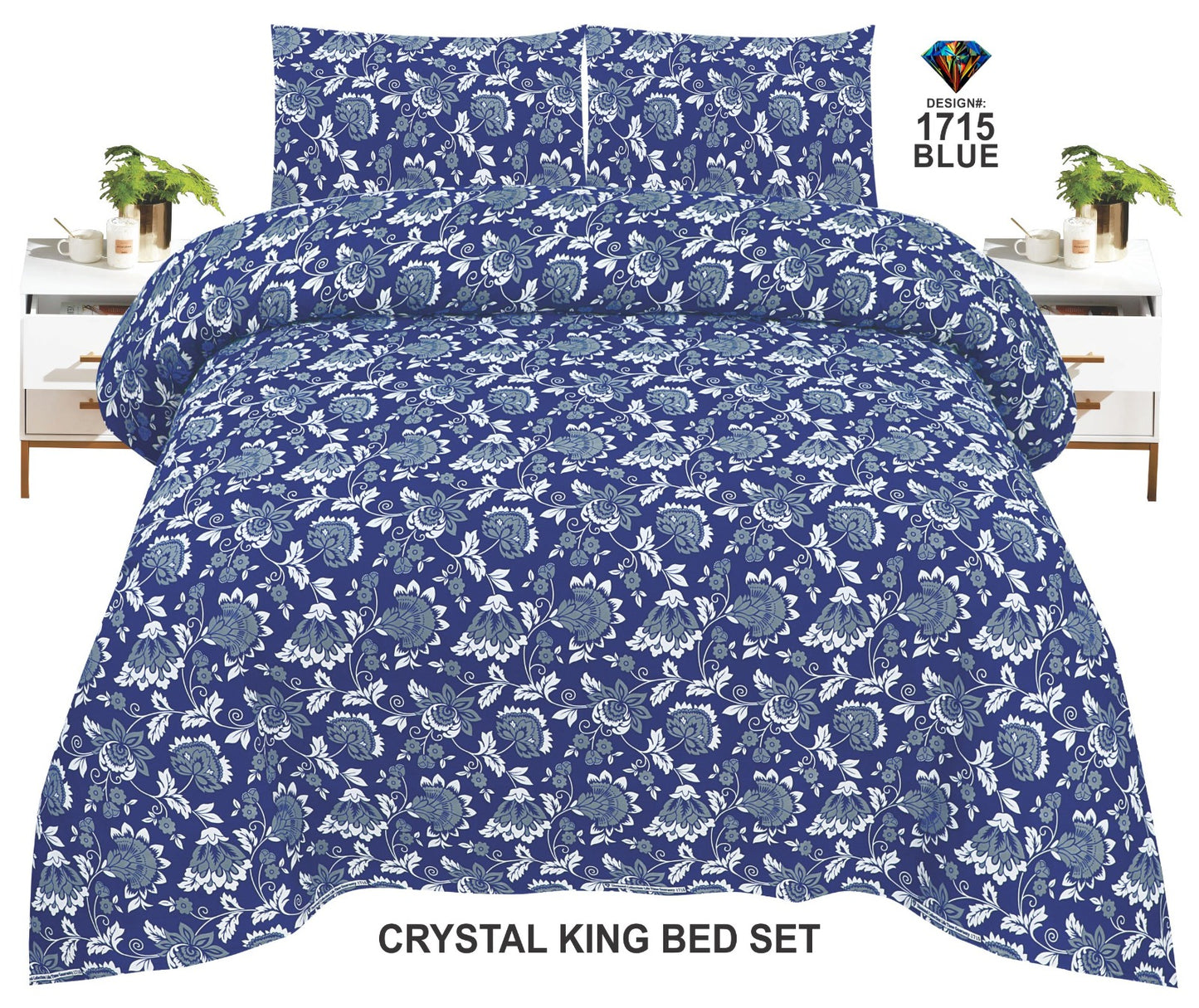 Orignal Diamond 3D-Crystal cotton Bedsheets
