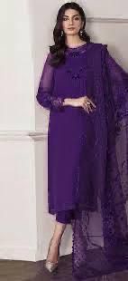 Chiffon, Organza & Silk 3pc Suit | Alnisa Embroidery Collection | 32% OFF