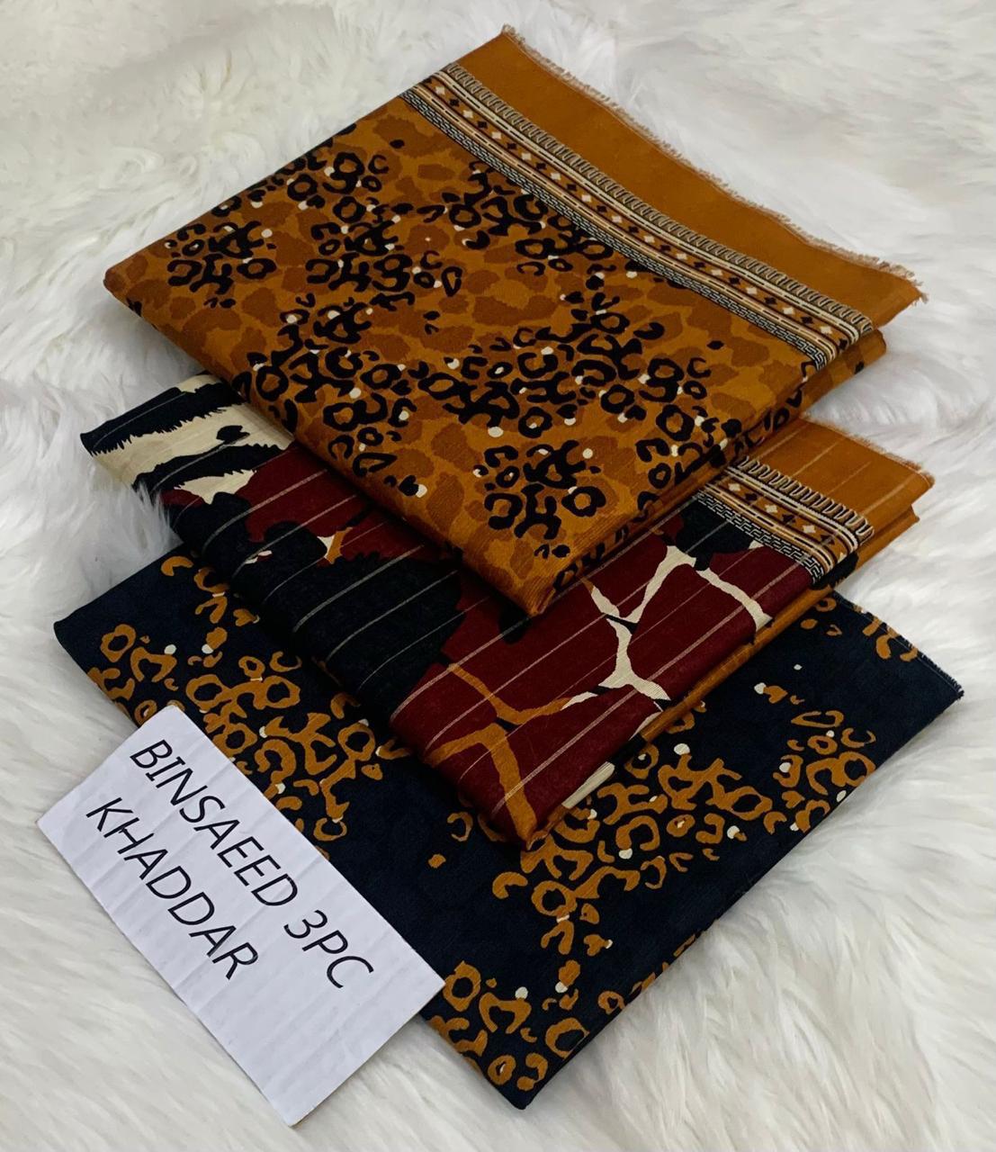 Printed 3pc Khaddar Collection