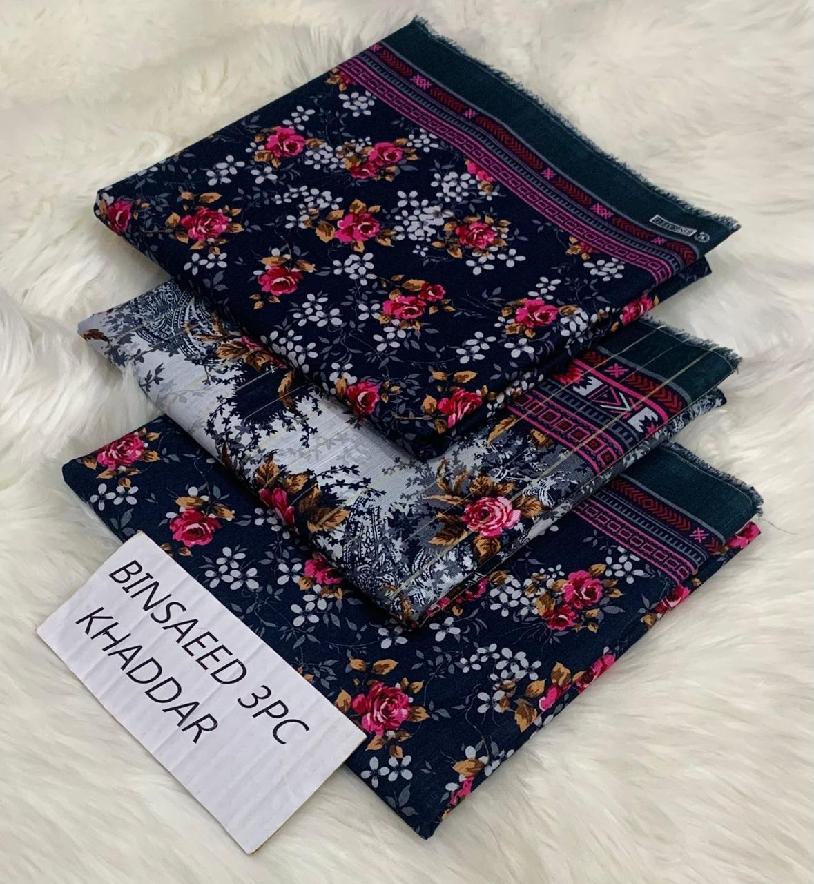 Printed 3pc Khaddar Collection