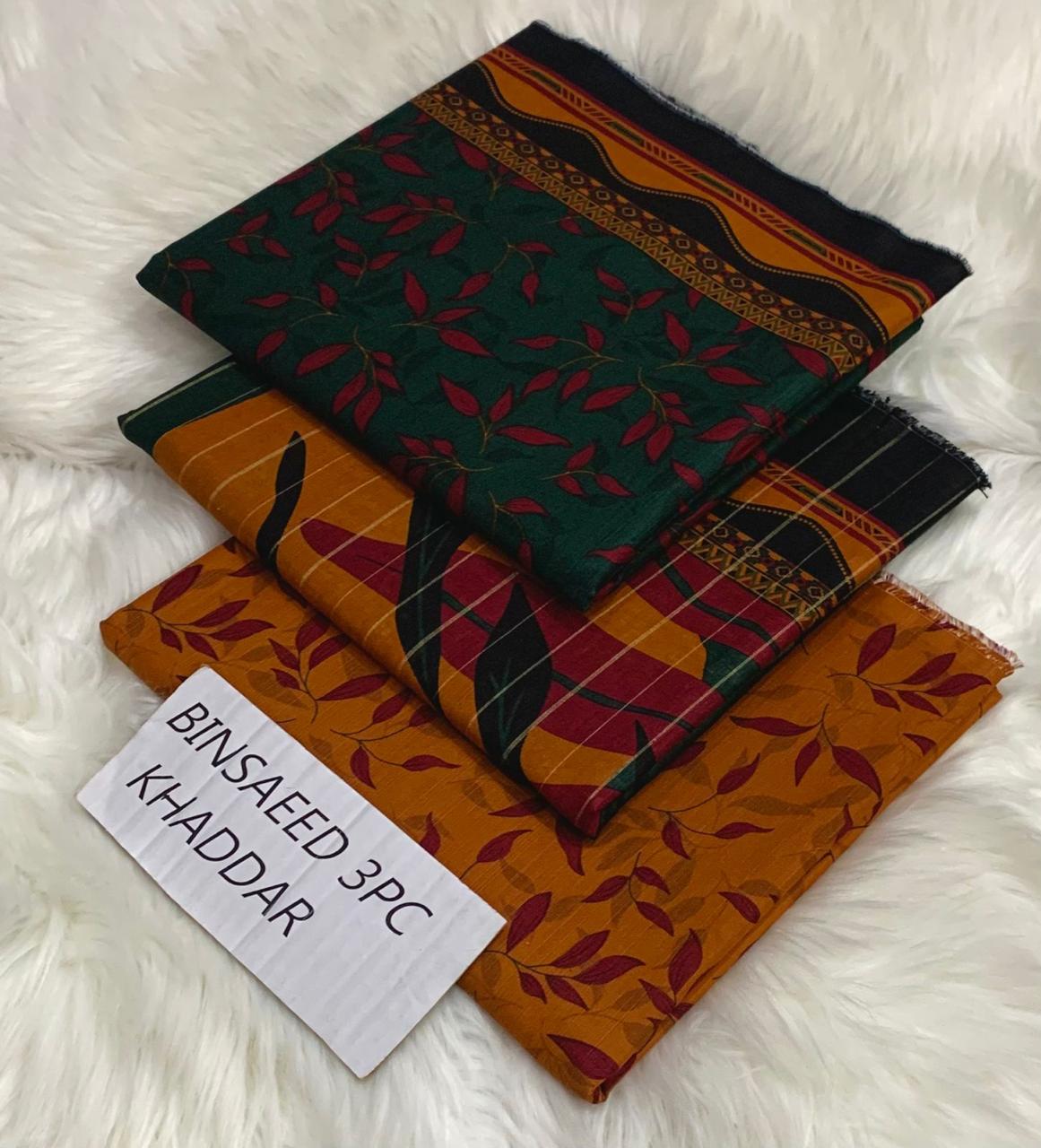 Printed 3pc Khaddar Collection