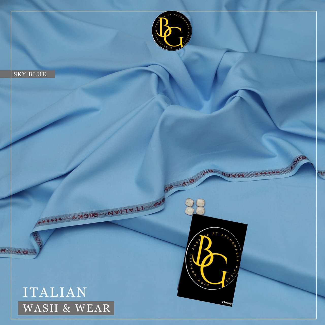 Baig G Fabric Italian Silk Washing Wear