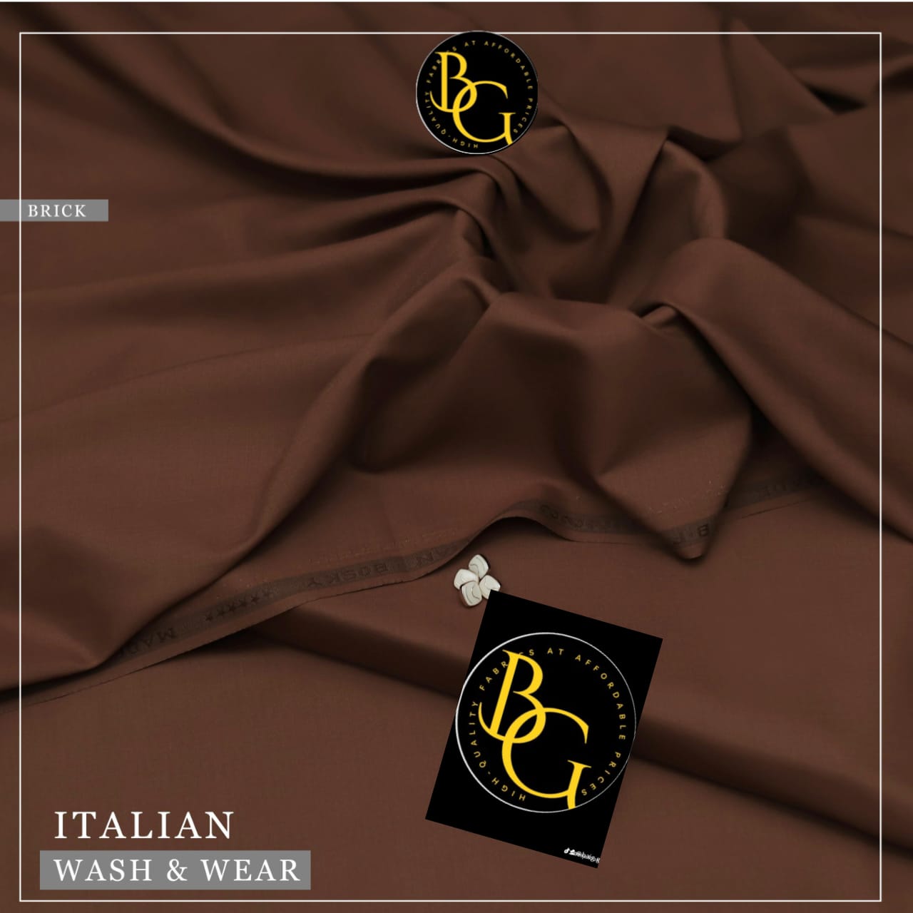 Baig G Fabric Italian Silk Washing Wear