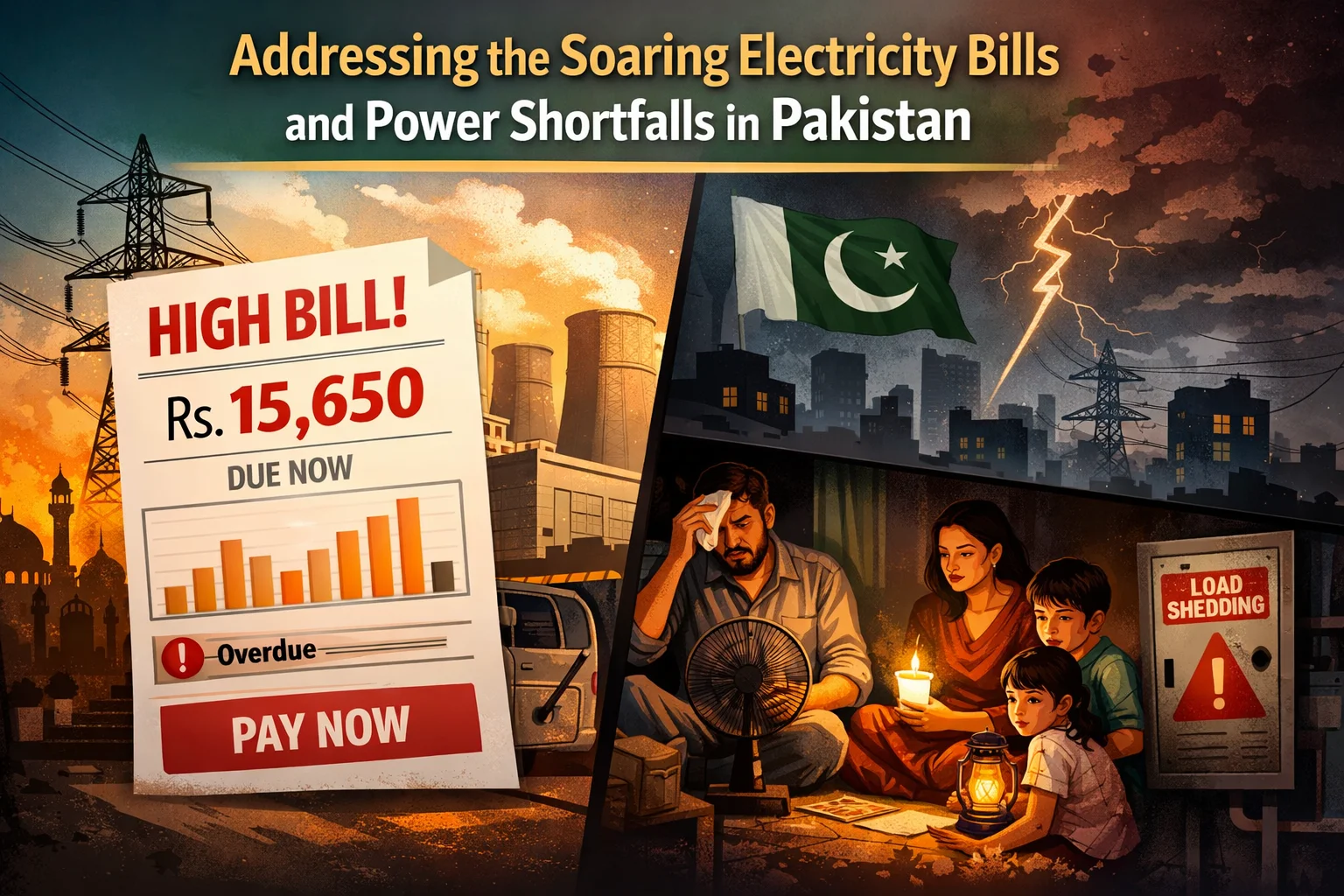 Addressing the Soaring Electricity Bills and Power Shortfalls in Pakistan
